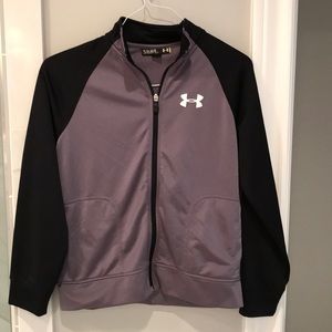 EUC Boys YL Under Armour warm up jacket